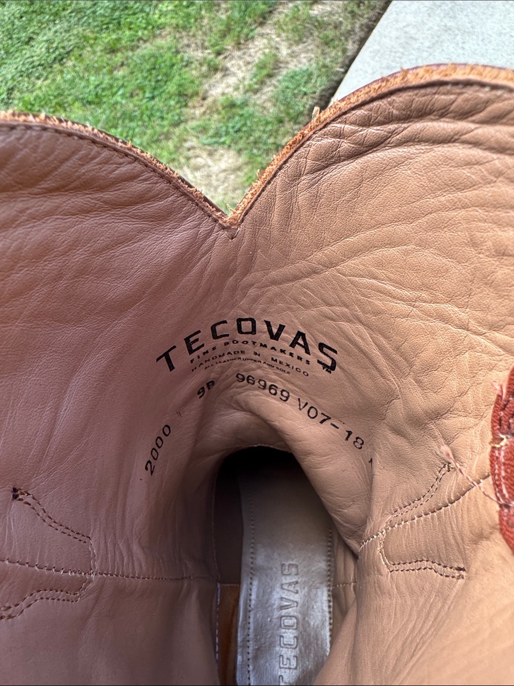Tecova Women’s Brown Leather Western Cowboy Boots - Picture 9 of 12